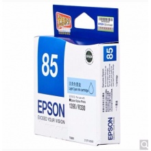 爱普生(Epson)T0855(T1225) 淡青色墨盒 C13T122580(适用PHOTO 1390 R330)