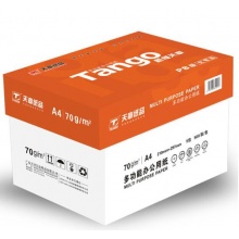 天章 (TANGO) 新橙天章A4 复印纸 70g 500张/包 5包/箱