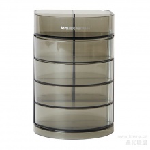 晨光黑透四层组合型塑胶笔筒ABT98447