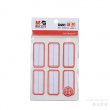 晨光6枚X10自粘性标签（红)YT -09