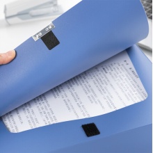 蓝色文件夹A4双夹